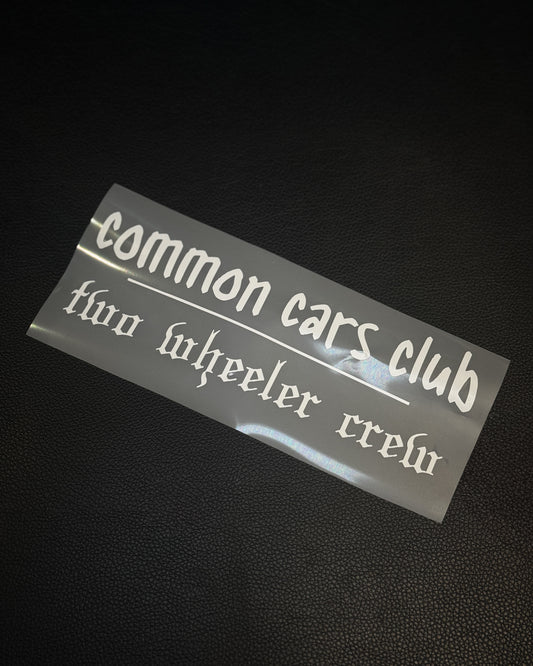 Two wheeler crew • biker edition small sticker
