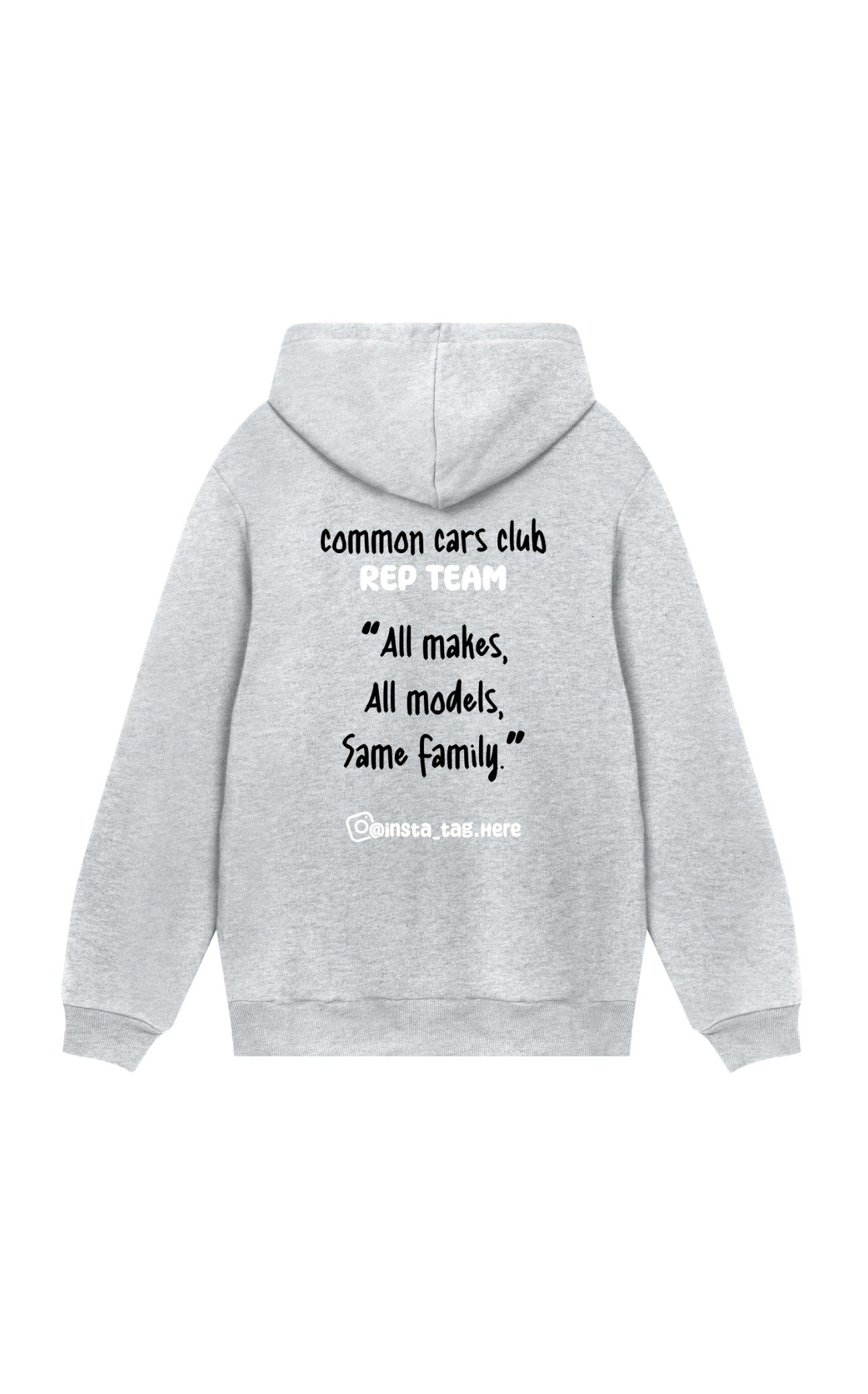 common cars club rep team hoodie