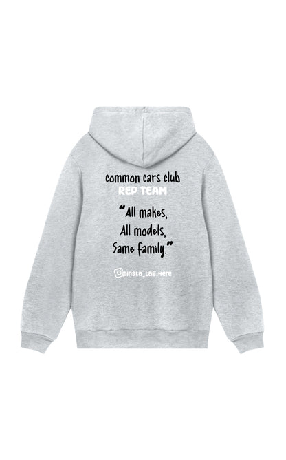 common cars club rep team hoodie