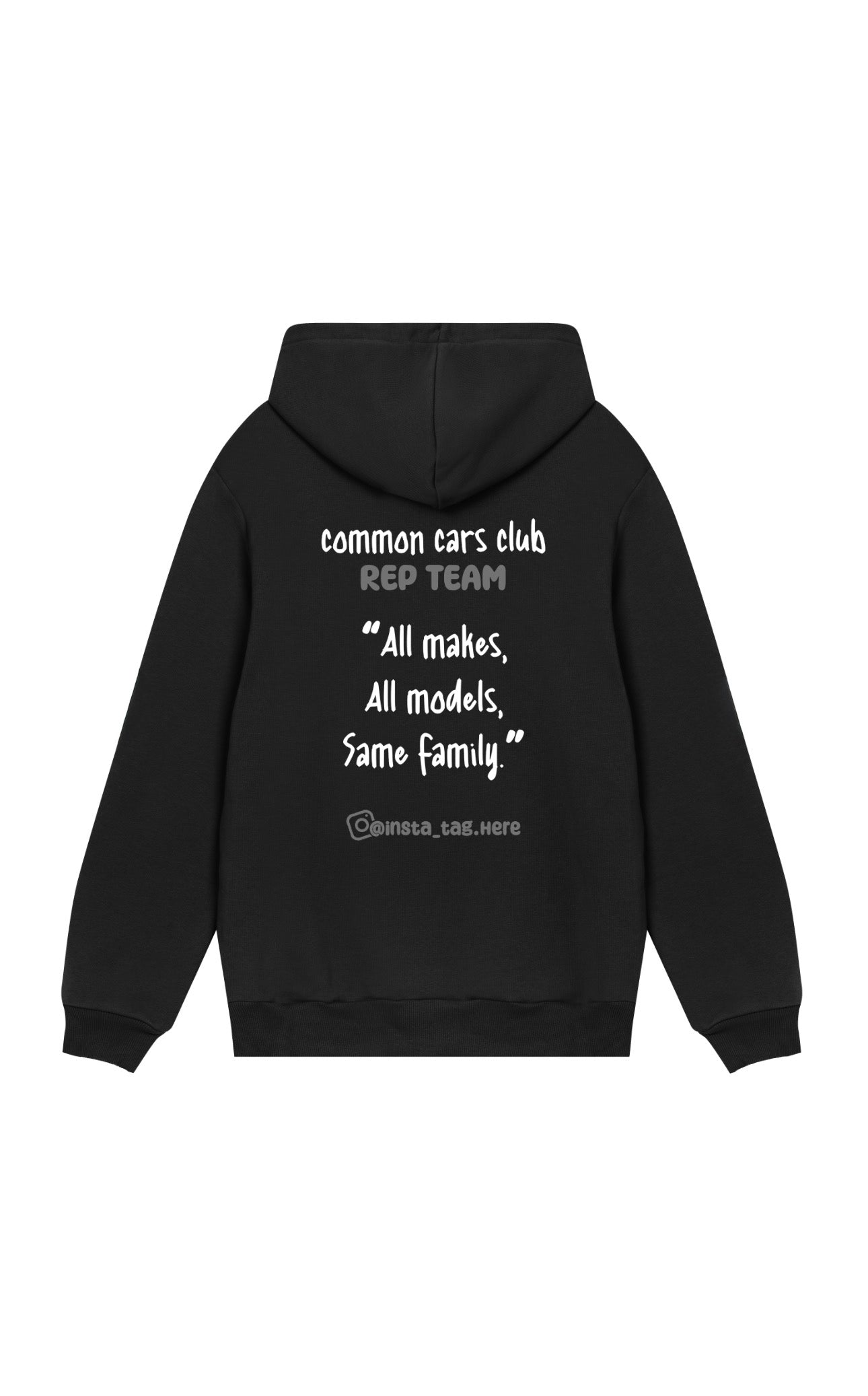 common cars club rep team hoodie