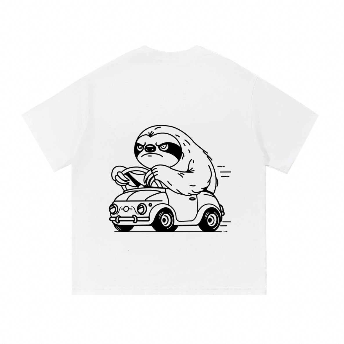 Angry sloth | white