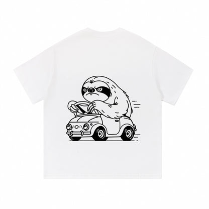 Angry sloth | white