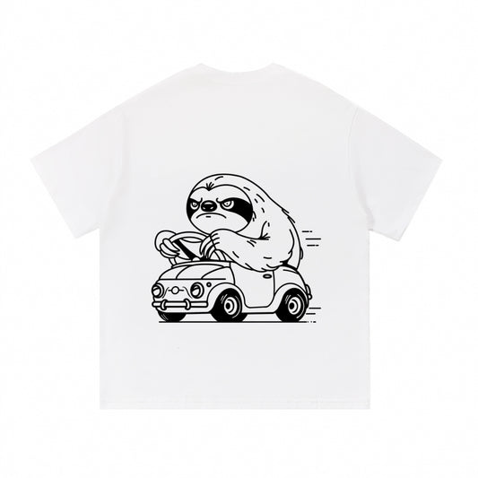 Angry sloth | white