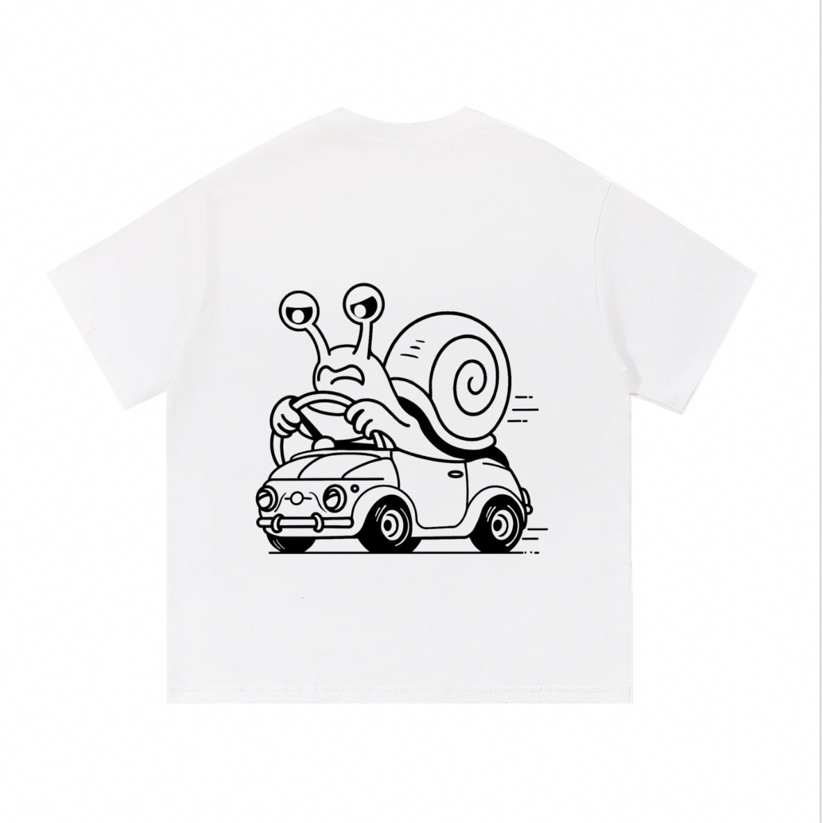 Angry snail | white